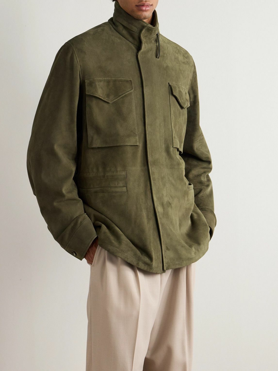 Gabriela Hearst - Darwin M64 Oversized Suede Jacket - Green