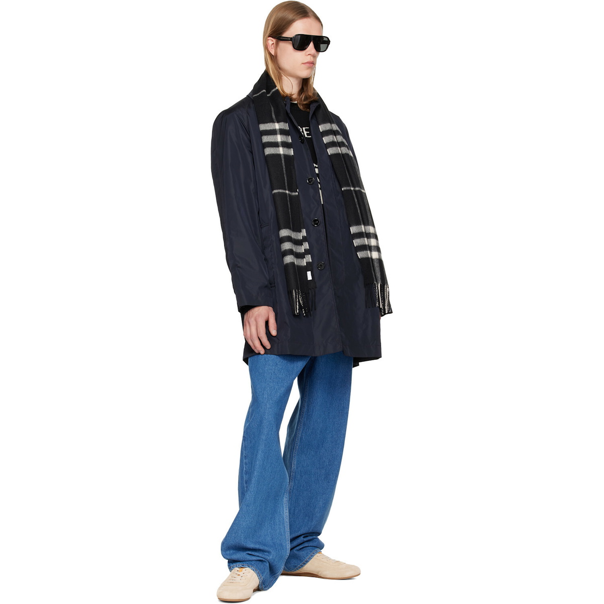 Burberry Navy Ridgewood Coat