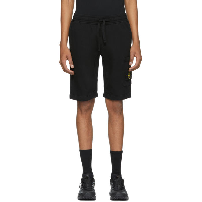 Photo: Stone Island Black Pocket Sweat Shorts