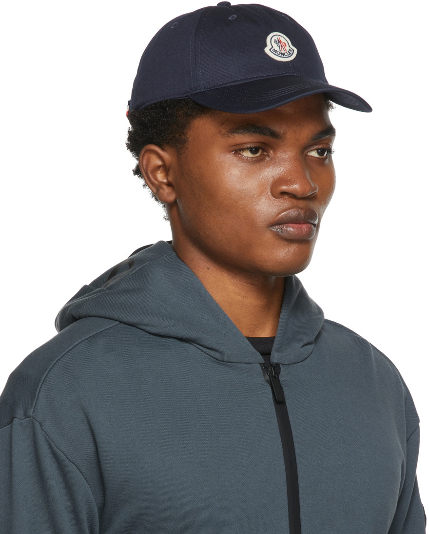 Moncler Navy Logo Cap Moncler