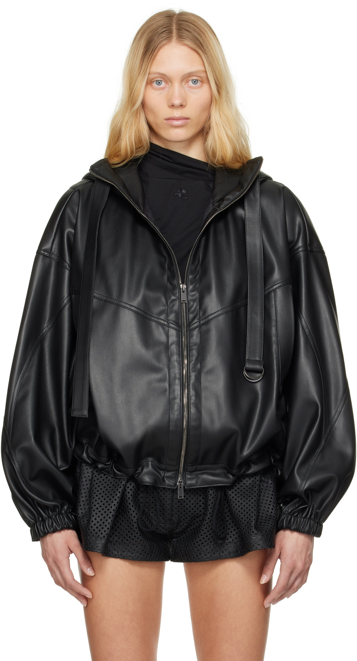 【STELLA MCCARTNEY】BIG Sale★Altermat faux レザーダウンJKT Stella McCartney - Padded faux leather jacket Stella McCartney