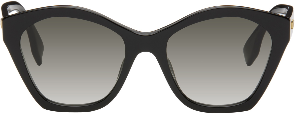 FENDI ブラックキャットアイサングラス Fendi Black Cat-Eye Sunglasses Fendi