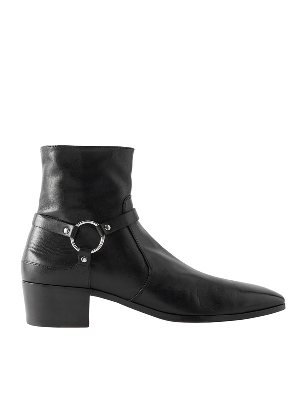 Photo: TOM FORD - Clint Embellished Leather Boots - Black