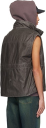 OUR LEGACY Brown Firm Vest