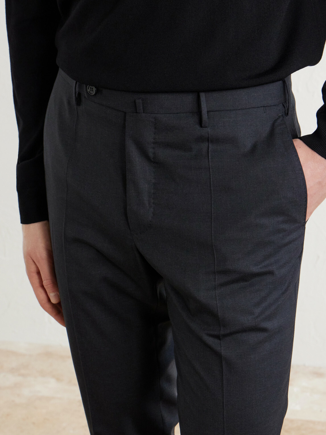 Slowear - Straight-Leg Wool Suit Trousers - Gray