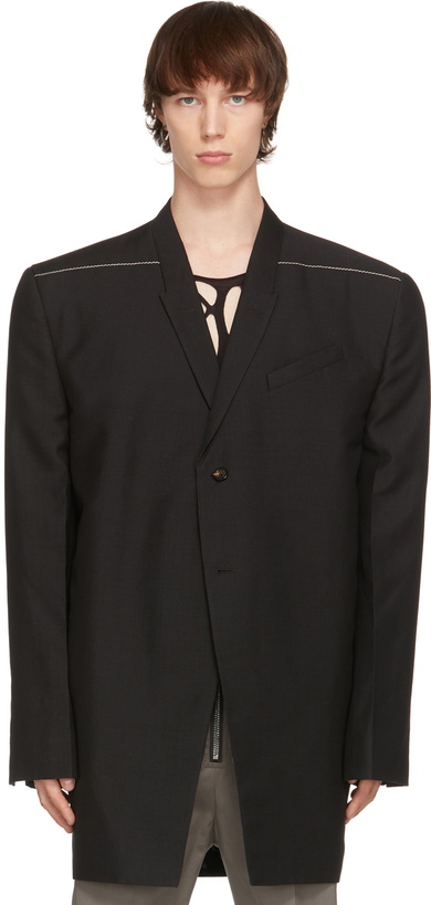 Photo: Rick Owens Black Jumbo Tatlin Blazer