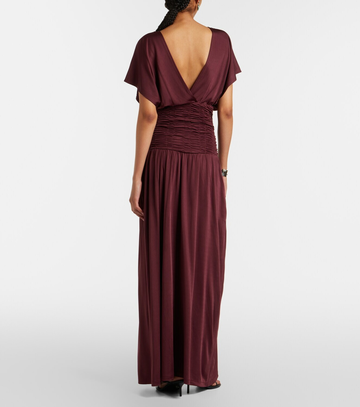 Aya Muse Anara ruched maxi dress