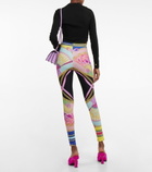 Versace - I Ventagli high-rise leggings