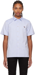 PS by Paul Smith Blue Embroidered Patch Shirt