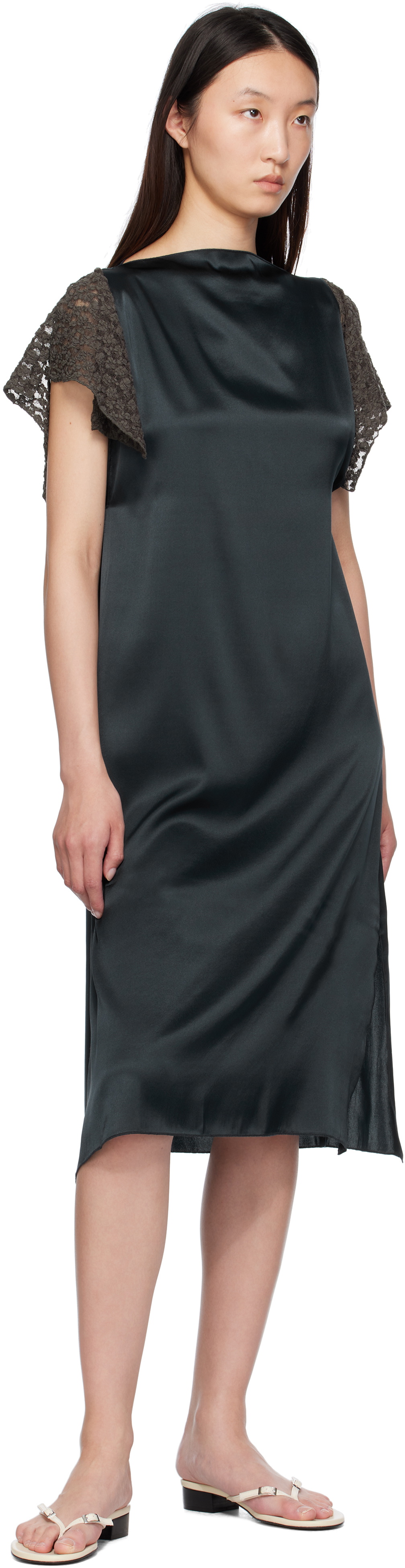 Baserange Blue Olin Midi Dress