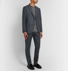 Club Monaco - Navy Slim-Fit Wool-Flannel Suit Jacket - Blue