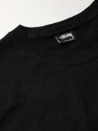 Stussy - Energy Printed Cotton-Jersey T-Shirt - Black