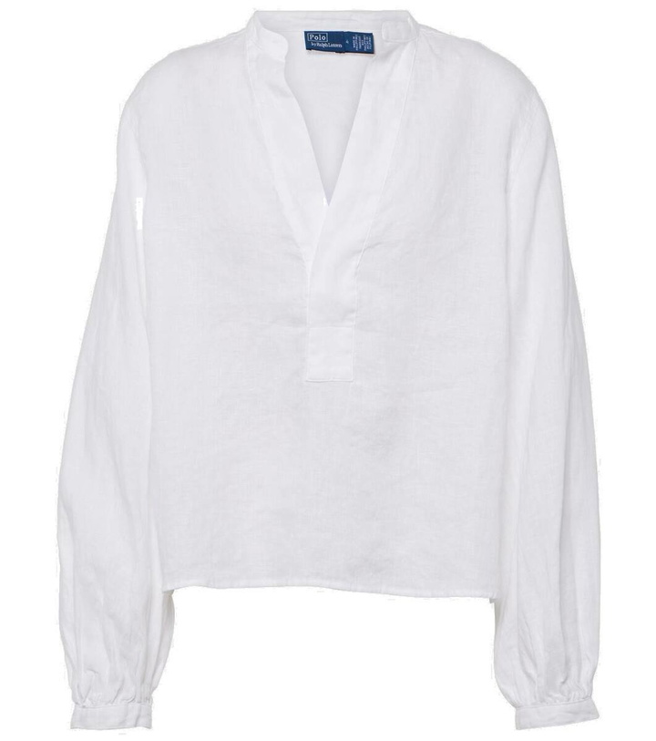 Photo: Polo Ralph Lauren Puff-sleeve linen blouse