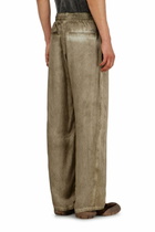Diesel Pants in wrinkled satin - Pants Mens in Brown