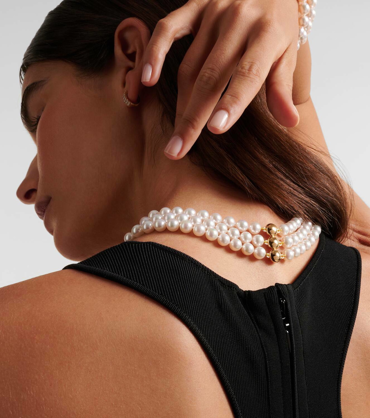 Bucherer Fine Jewellery Grace 18kt gold necklace with pearls
