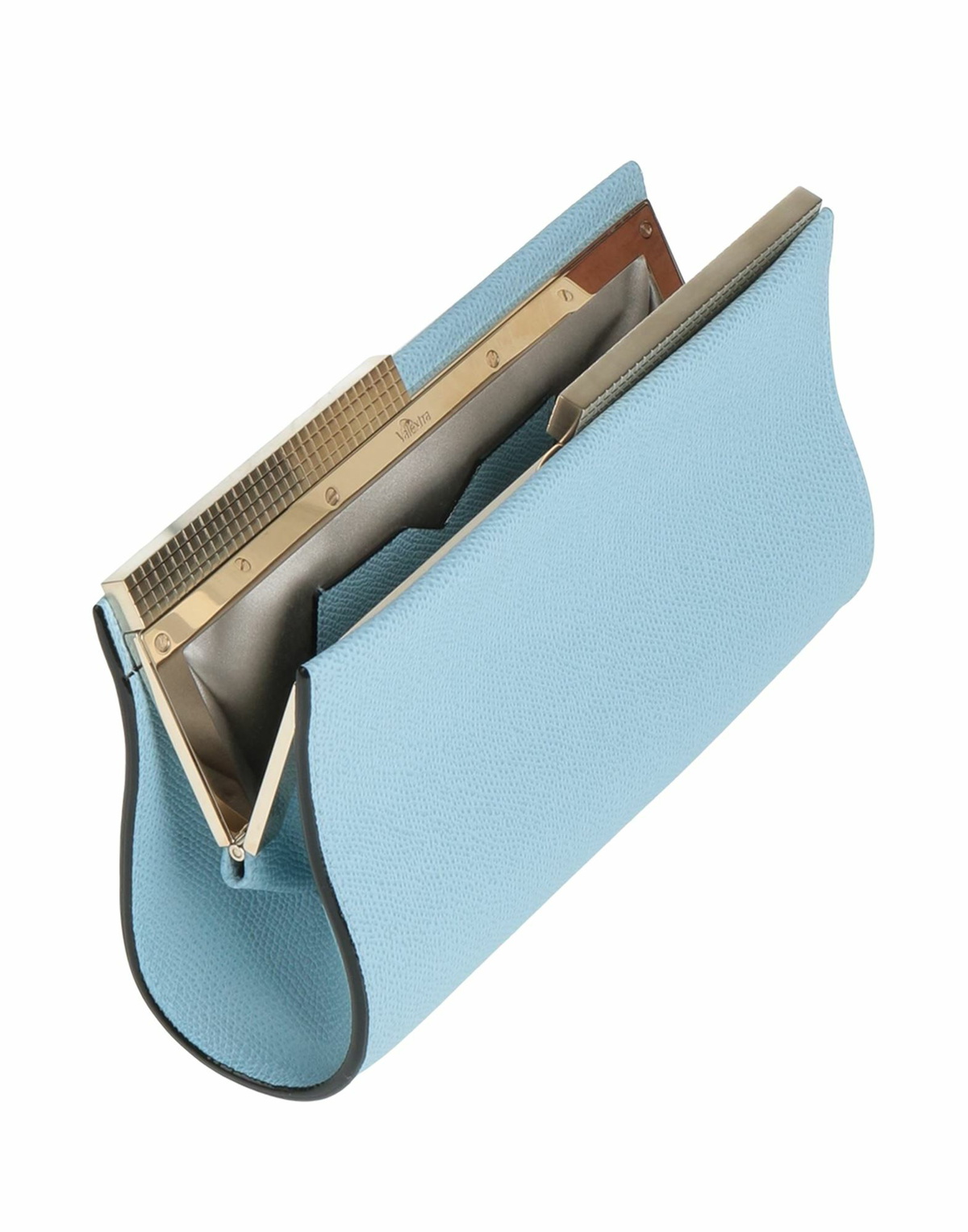 Valextra Womens Clutch Light in Blue