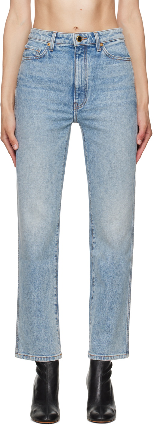 Khaite Women's Abigail Jeans Blue