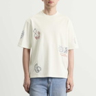 Wax London Men's Milton Sun Doodle T-Shirt in Ecru/Multi