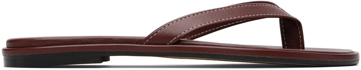 Photo: Aeyde Burgundy Melody Leather Thong Sandals