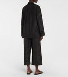 The Row Morpheus silk taffeta shirt