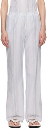Paloma Wool Blue & White Kimoto Lounge Pants