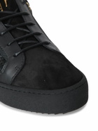 Giuseppe Zanotti Zip Logo Black-gold Sneakers