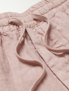 Altea - Samuel Straight-Leg Linen Drawstring Shorts - Pink
