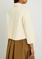 Herno Cropped Stretch-polyamide Jacket Off White