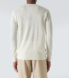 Auralee Wool and silk Henley shirt