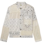 KAPITAL - Printed Patchwork Cotton Jacket - White