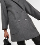 REDValentino Double-breasted wool-blend coat