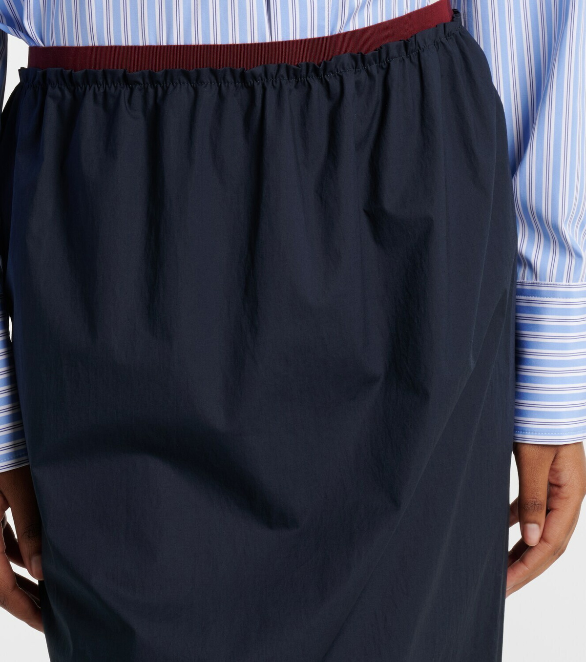 Plan C Cotton midi skirt