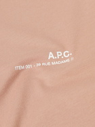 A.P.C. - Item Logo-Print Cotton-Jersey T-Shirt - Neutrals