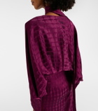 Taller Marmo Dunaway belted crêpe cady wrap dress