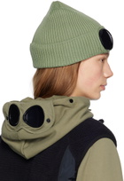 C.P. Company Green Goggle Beanie