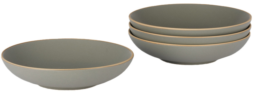 Lineage Ceramics Gray Salad Bowl, 4 pcs