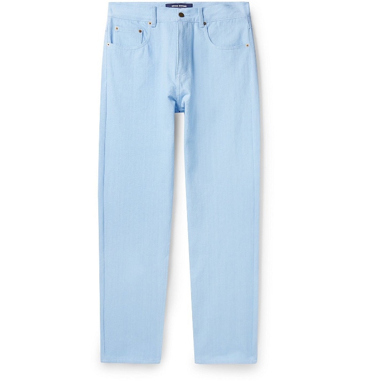 Photo: Noon Goons - Glasser Garment-Dyed Denim Jeans - Blue