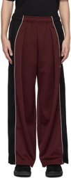 ADER error Burgundy Paneled Trousers