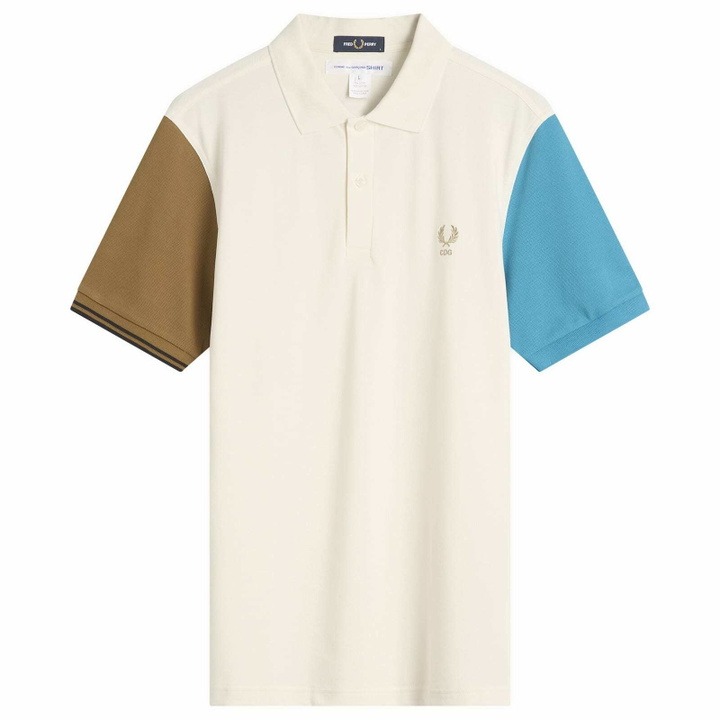 Photo: Comme des Garçons SHIRT Men's X Fred Perry Polo Shirt in Multi