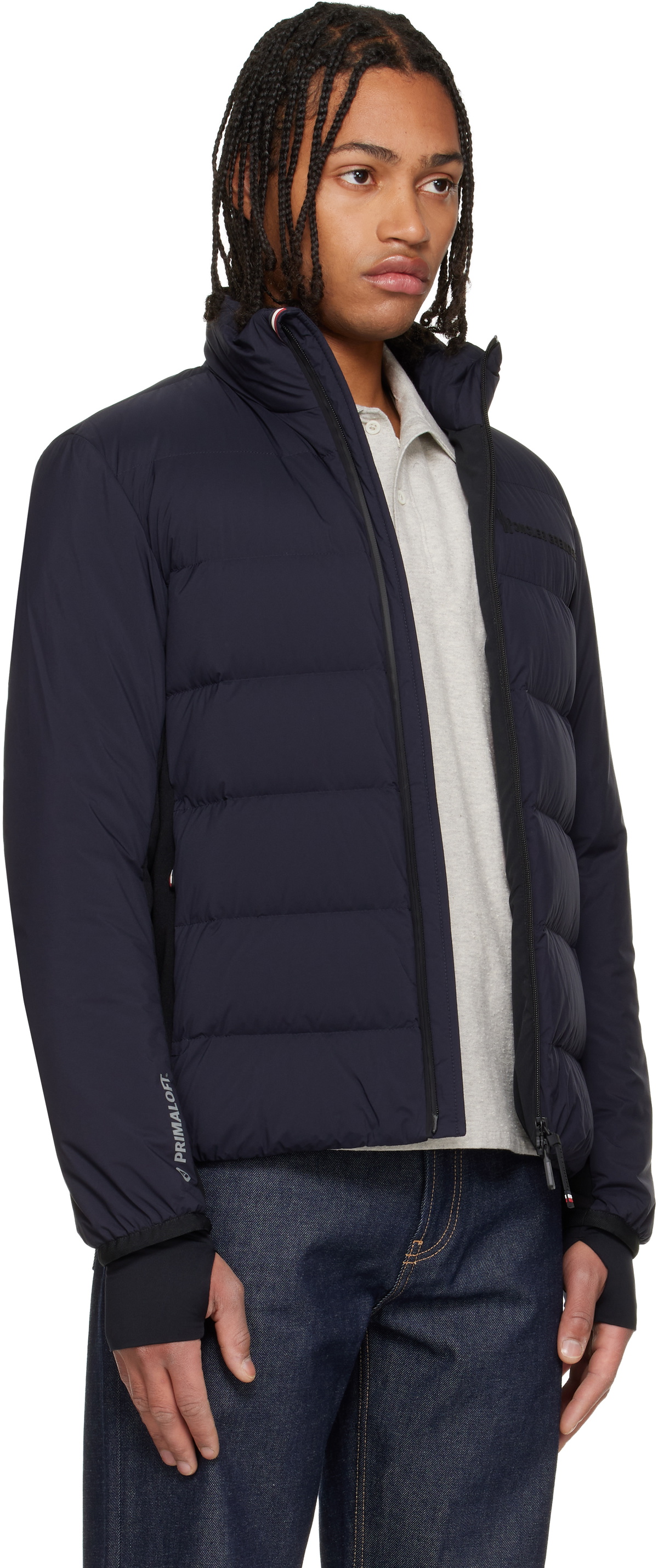 Moncler Grenoble Navy Araripe Mid-Layer Down Jacket