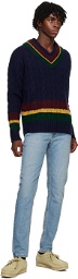 Polo Ralph Lauren Navy Stripe Sweater