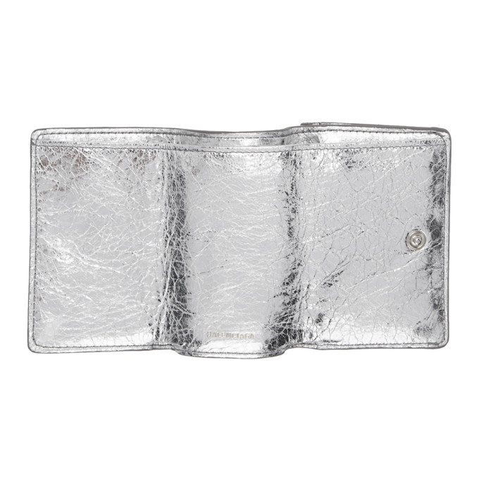 小物 balenciaga paper mini wallet silver Balenciaga Mini Wallet Mini Wallet Silver Silver | eBay