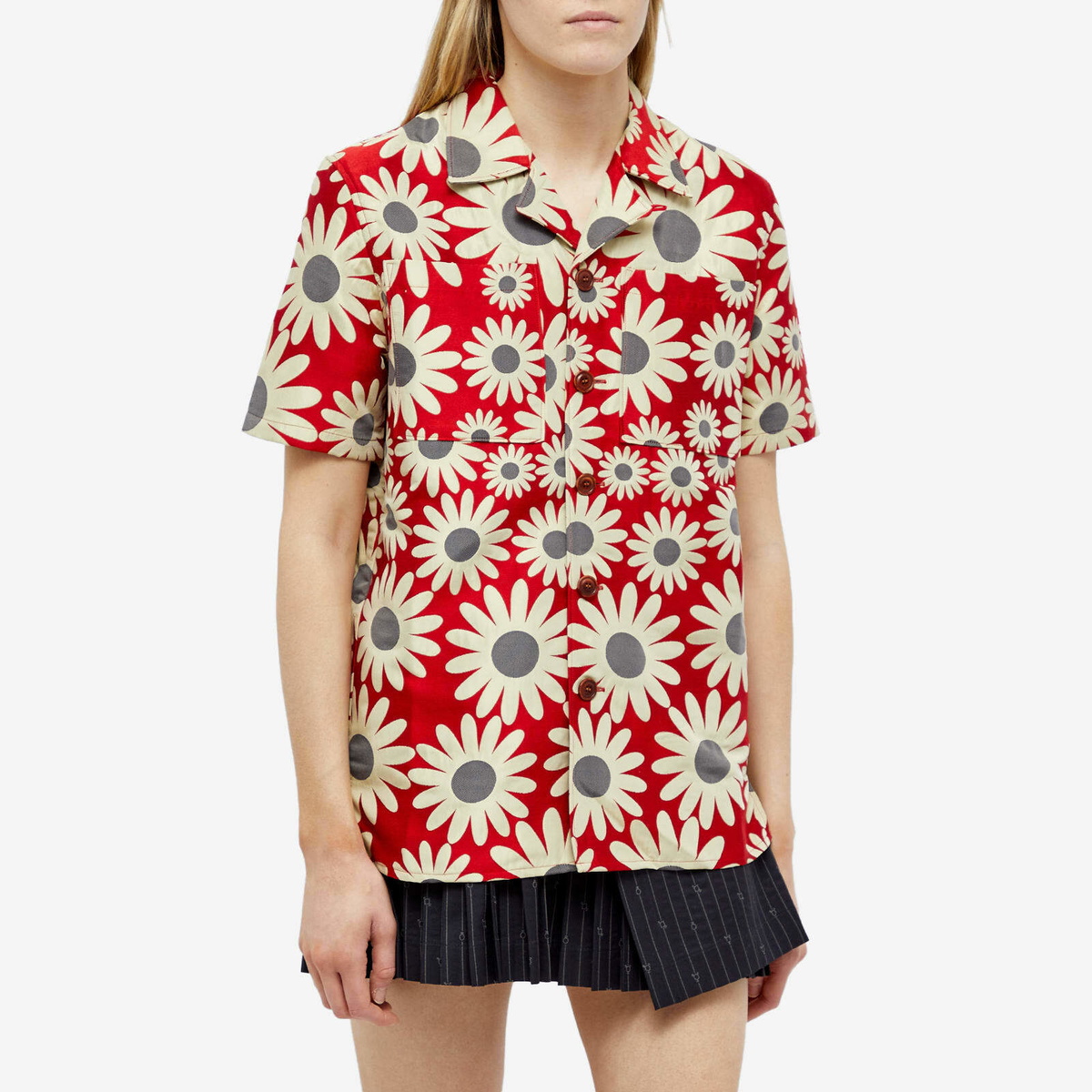 トップス Andersson Bell FLOWER JACQUARD SHIRTS Andersson Bell Flower Jacquard Shirt Black | UJNG