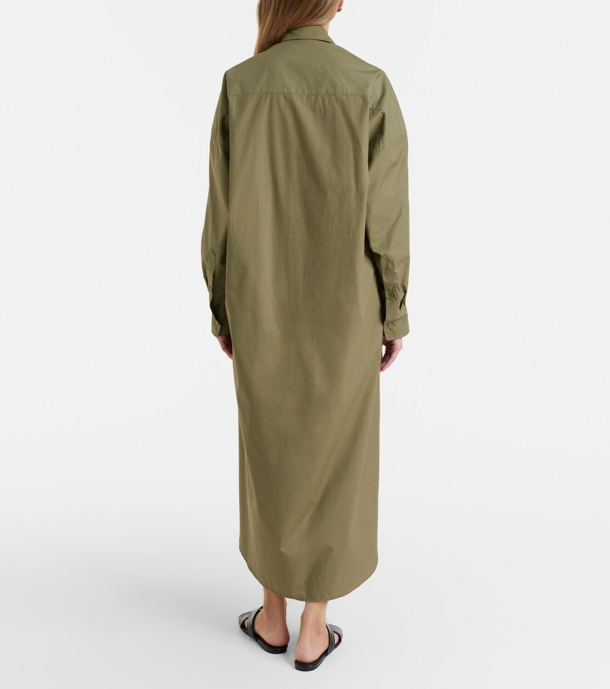The Frankie Shop Bloom cotton poplin shirt dress