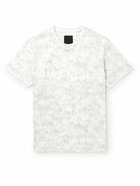 Givenchy - Camouflage Logo-Print Cotton-Jersey T-Shirt - Gray