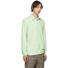 Tibi SSENSE Exclusive Green Classic Shirt