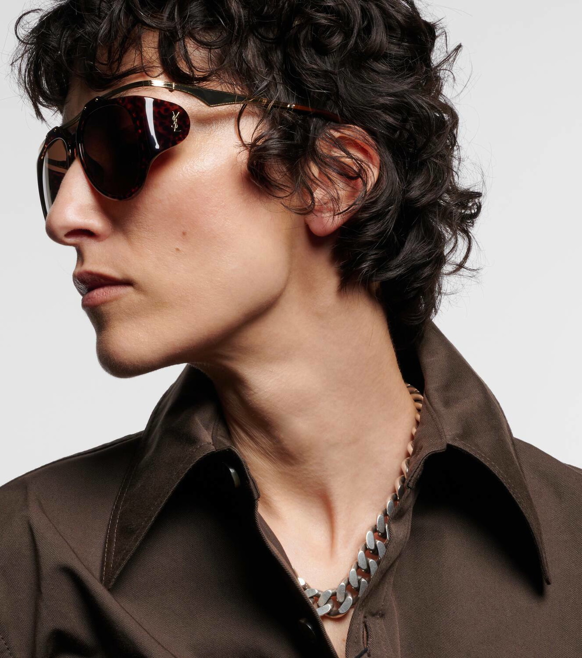 サングラス SAINT LAURENT SL M 137 AMELIA SUNGLASSES Saint Laurent Women's' SL M137 Amelia Sunglasses in Black