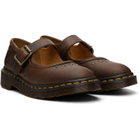Dr. Martens Brown Mary Jane Flower Loafers
