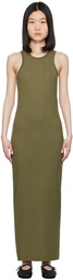 rag & bone Green Round Neck Maxi Dress