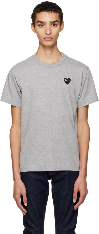 Photo: COMME des GARÇONS PLAY Gray Heart T-Shirt